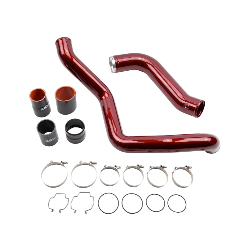 Wehrli WCF100720-SBO Duramax L5P 4in Intake Resonator Pipe - Sparkle Bomber Orange