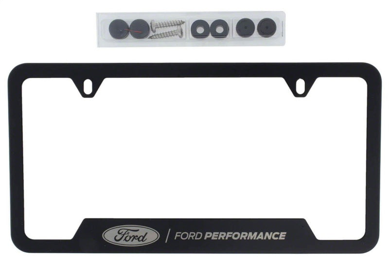 fits Ford Racing M-1828-SS304BK Stainless Steel fits Ford Performance License Plate Frame - Black