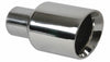 Vibrant 1272  Inlet I.D. 3.50in Outlet O.D. Round Stainless Steel Tip (Double W