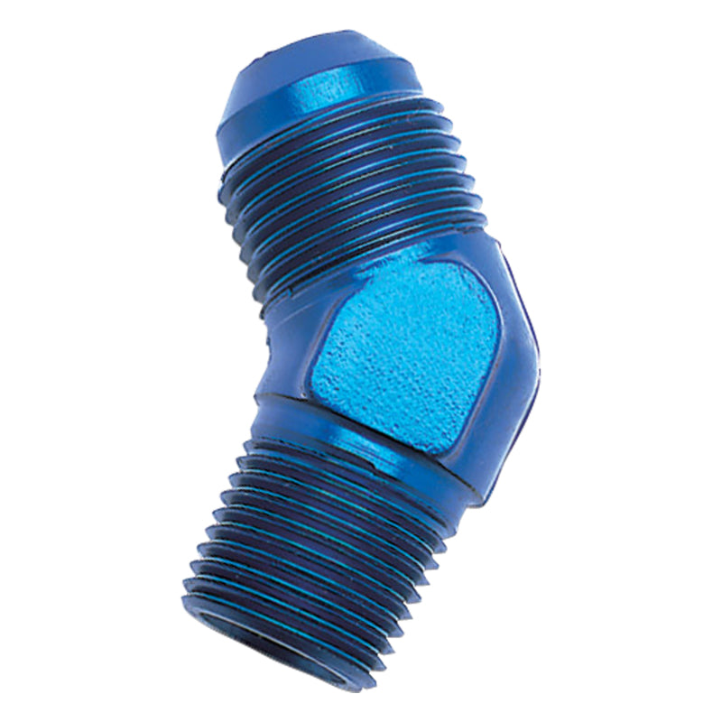 Russell 660960 Performance -8 AN to 3/8in NPT 45 Degree Flare to Pipe Adapter