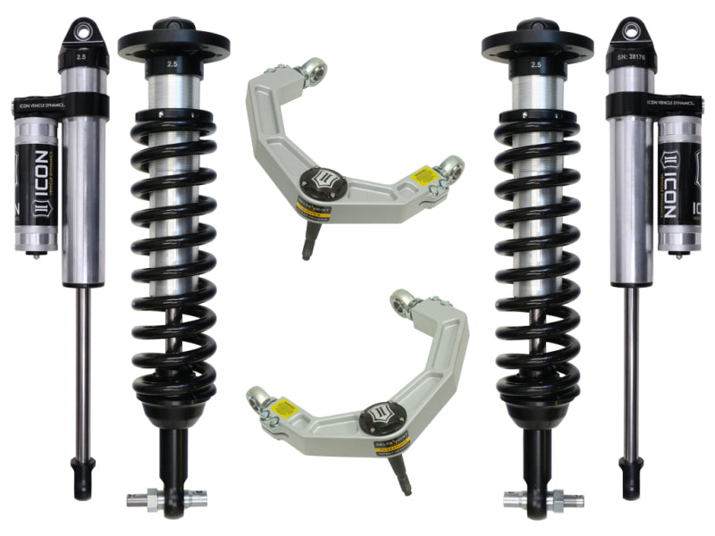 ICON K93093 2015+ fits Ford F-150 2WD 0-3in Stage 3 Suspension System w/Billet Uca