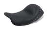 Mustang 76028 Harley Electra Glide Std,Rd Glide,Rd King,Str Glide Solo Seat Blk Pearl Studs - Black