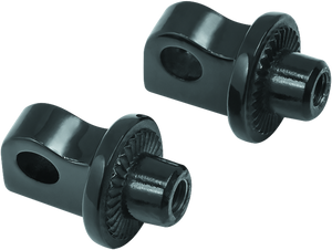 Kuryakyn 8888 Kuryakyn Splined Peg Adapter Harley-Davidson Male Mount Black