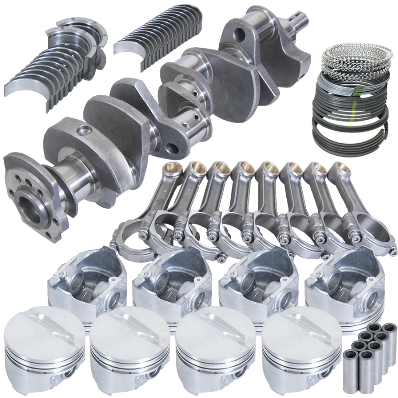 Eagle 13005000 fits Chevy 350 3.750in Crank 5.700in I-Beam Rods -7cc Flat Top 4.000in Pistons Rotating Assembly
