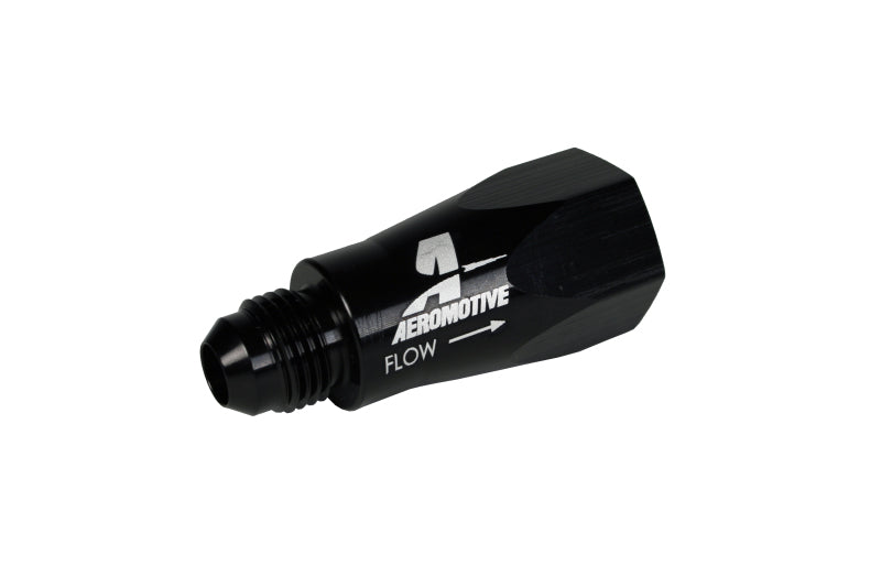 Aeromotive  15106 In-Line Full Flow Check Valve (Male -6 AN Inlet / Female -6 AN