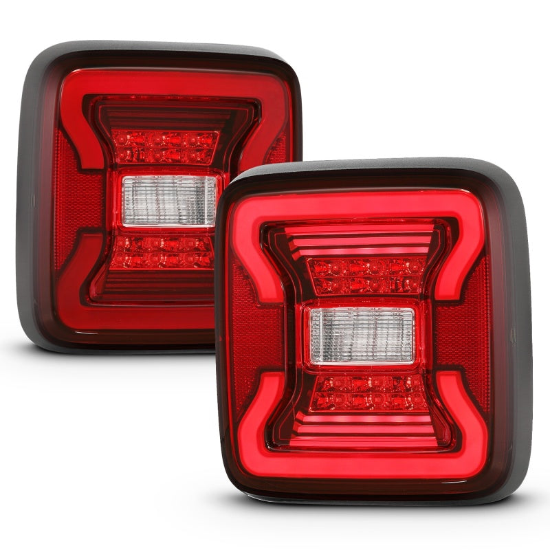 ANZO 311295 fits Jeep 18-19 Wrangler JL LED Taillights Black