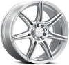 Raceline 148HS-88091+40 148HS Apex 18x8in / 5X112 / 5X120 BP / 40mm Offset / 74.1mm Bore - Hyper Silver