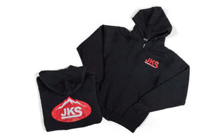 JKS Manufacturing JKSAPP140BLKM Zippered Black Hoodie - Medium