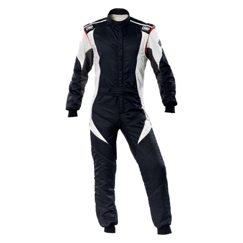 OMP IA0-1854-B01-076-64 First Evo Overall Black/White - Size 64 (Fia 8856-2018)