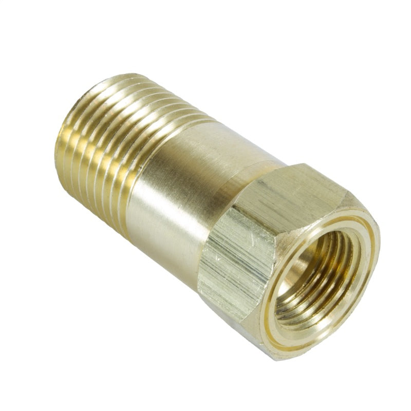 AutoMeter 2270 Adapter Fitting 1/2 NPT Brass Male Extension for Mechanical Gauge