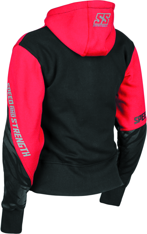 Speed and Strength 884448 Cat Outa Hell Hoody Red/Black Womens - XS