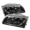 Spyder 5030351 fits Volvo 97-03 S40 Projector Headlights DRL Black High H1 Low