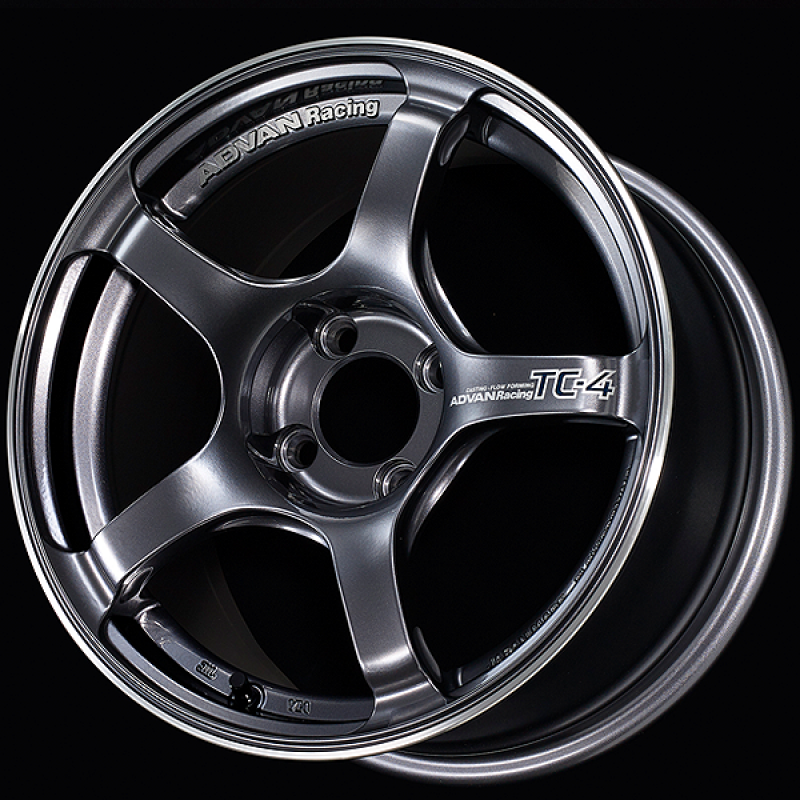 Advan YAD6F35AGMR TC4 16x7.5 / +35 Offset / 4x100 / 63mm Bore / Racing Gunmetallic and Ring