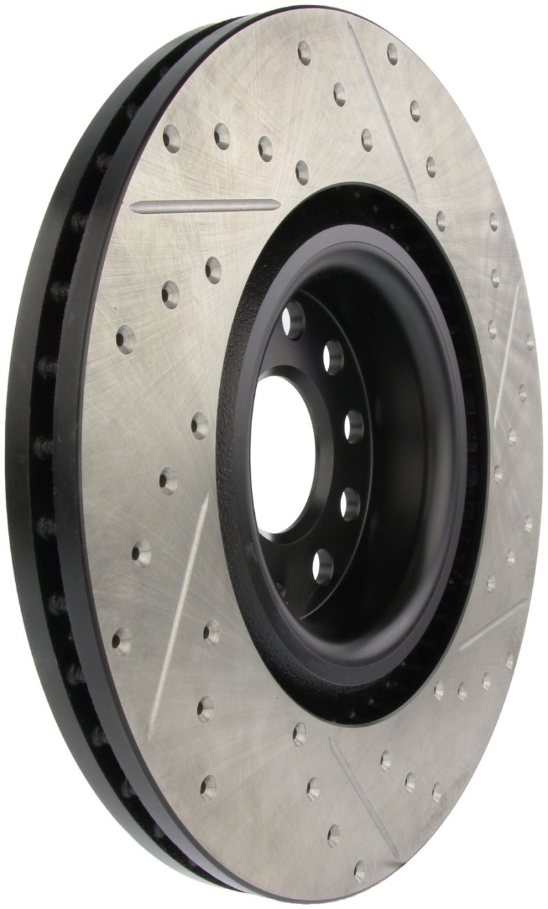 Stoptech 127.33112R 09 fits VW Passat CC / 06-09 Passat Slotted & Drilled Right Front Rotor