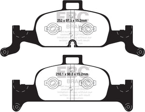 EBC UD1897 2018+ fits Audi A4 Allroad Quattro 2.0L Turbo Ultimax2 Front Brake Pads