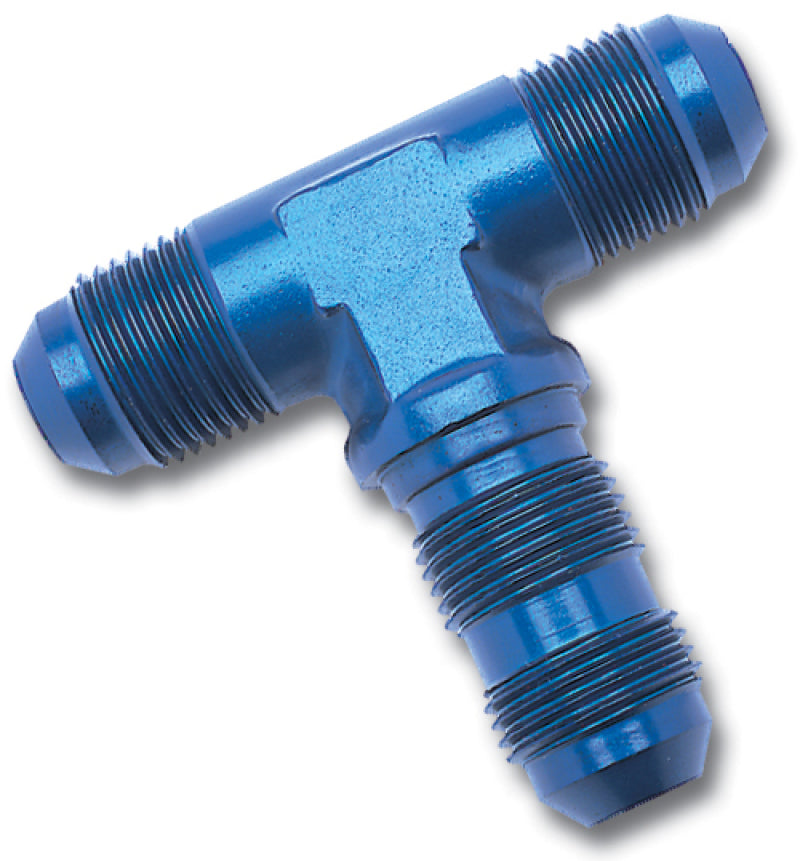Russell 661300 Performance -3 AN Flare Bulkhead Tee Fitting (Blue)