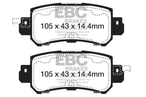 EBC UD1624 12+ fits Mazda CX-5 2 Ultimax2 Rear Brake Pads