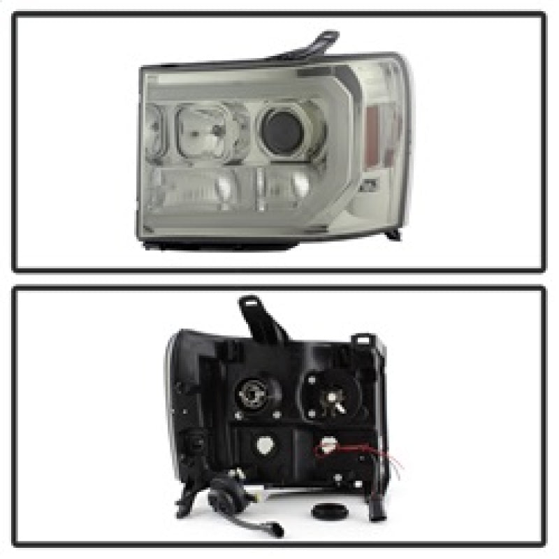 Spyder 5083654 fits GMC 07-13 Sierra 1500/2500/3500 V2 Projector Headlights - S
