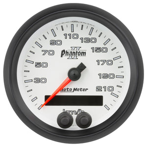 AutoMeter 7580-M Autometer Phantom II 3-3/8in 0-225KM/H (GPS) Speedometer Gauge