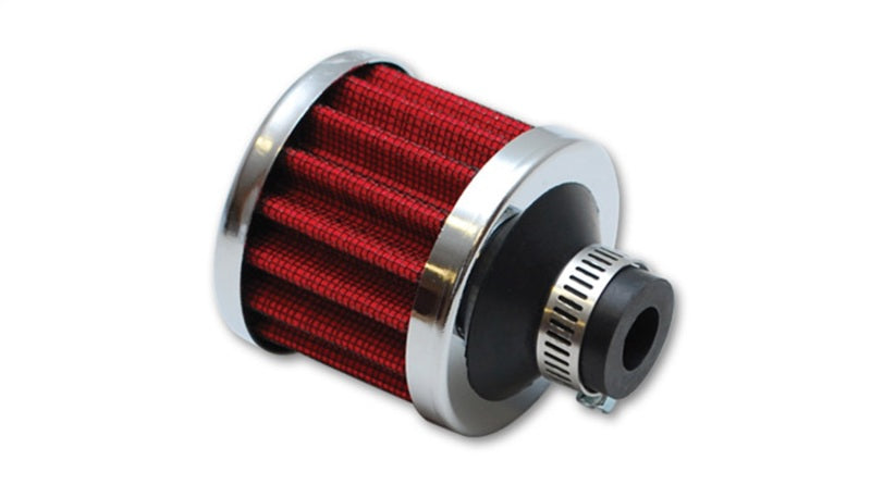 Vibrant 2167 ase Breather Filter w/Chrome Cap 2 1/8in 55mm Cone ODx2 5/8in 68mm