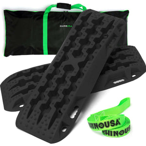 Rhino USA TRACBOARDS-BLK Recovery Traction Boards - Black (Pair)