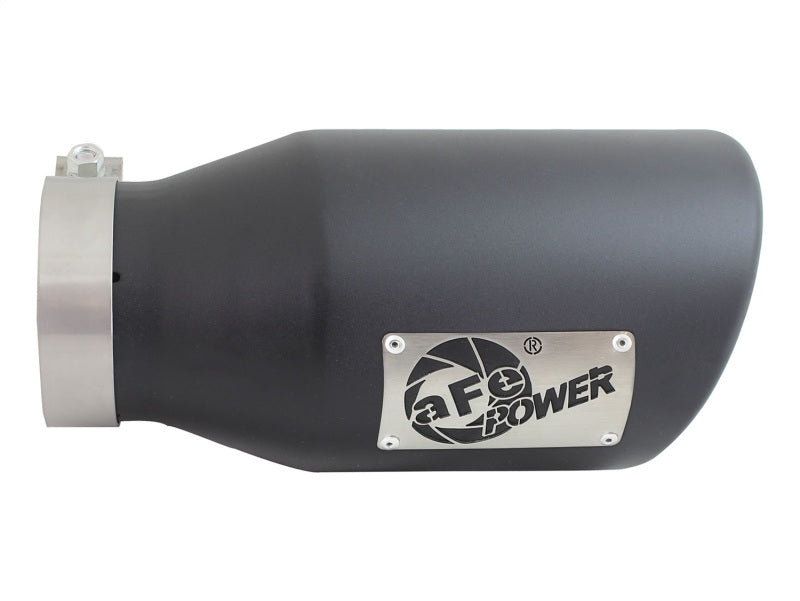AFE 49T40601-B12 Diesel Exhaust Tip Bolt On Black 4in Inlex x 6in Outlet x 12in