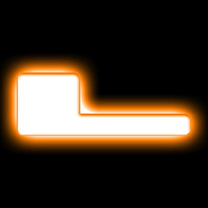 ORACLE Lighting 3140-L-005 Universal Illuminated LED Letter Badges - Matte Wht Surface Finish - L