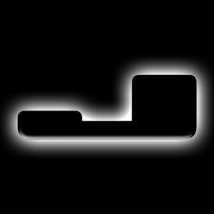 ORACLE Lighting 3141-J-001 Universal Illuminated LED Letter Badges - Matte Blk Surface Finish - J