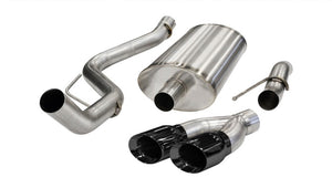 CORSA Performance 14387BLK Corsa 2011-2014 fits Ford F-150 Raptor 6.2L V8 Black Sport Cat-Back Exhaust