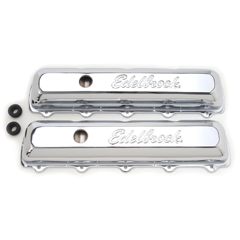 Edelbrock 4485 Valve Cover Signature Series fits Oldsmobile 350-455 CI V8 Chrome
