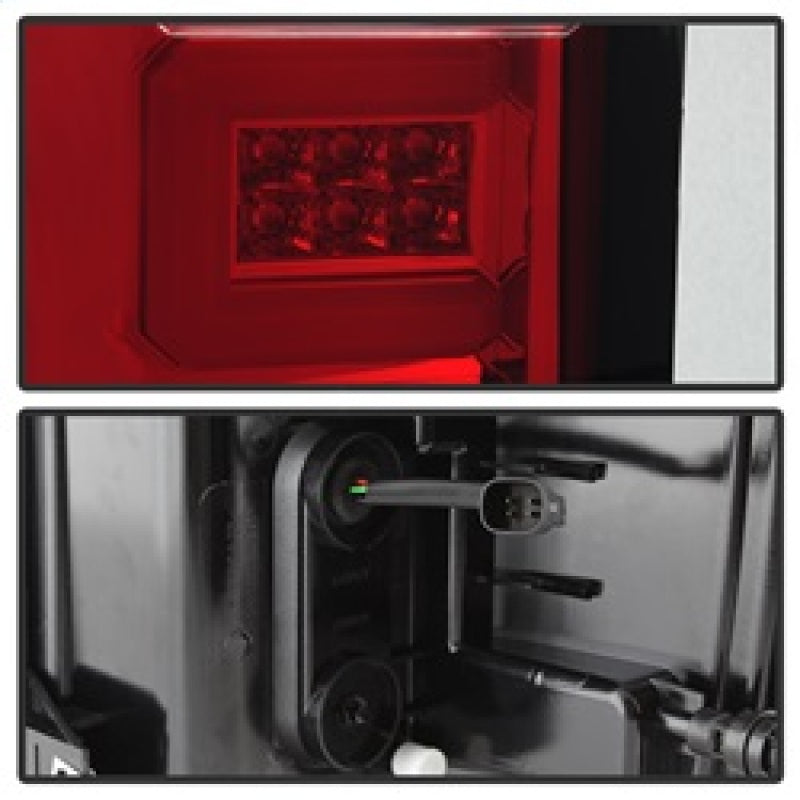 Spyder 5083753 fits Chevy 16-20 Silverado 2017 Light Bar LED Tail Lights - Red