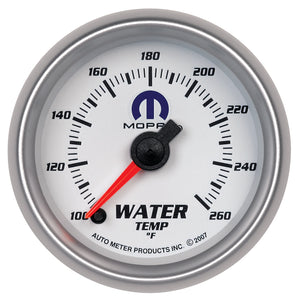AutoMeter 880032 Autometer fits Mopar 52.4mm SSE 100-260 Degree F Water Temperature Gauge