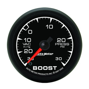 AutoMeter 5959 Autometer ES 52mm Full Sweep Electronic 30 In Hg-Vac/30 PSI Vacuum/Boost Gauge