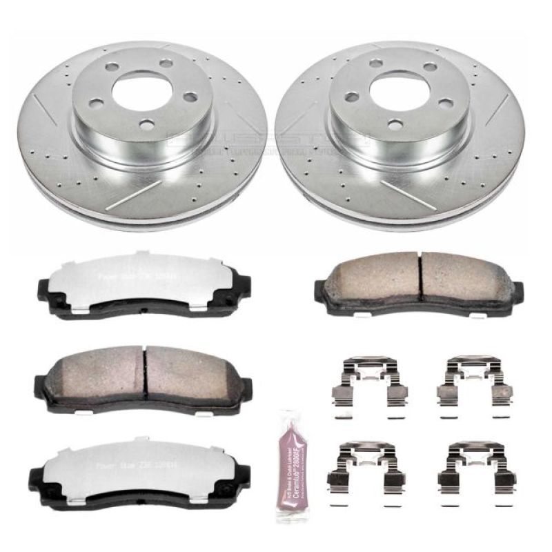 PowerStop K1923 36 01 fits Ford Explorer Sport Front Z36 Truck & Tow Brake Kit