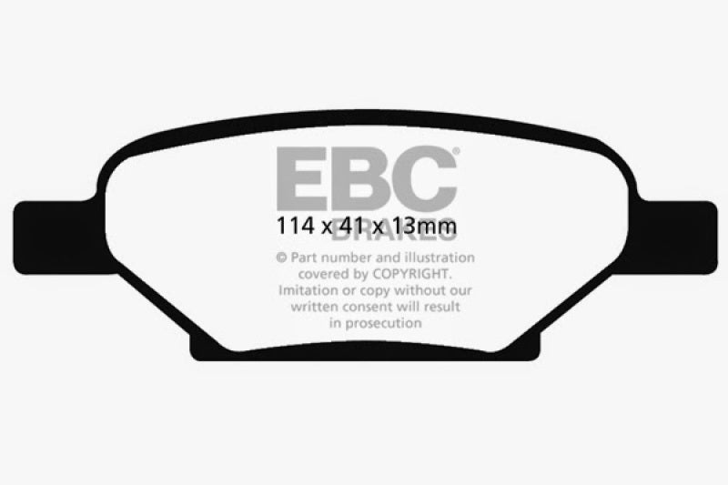 EBC DP21704 fits Chevrolet 04-06 Cobalt 2.0 Supercharged Greenstuff Rear Brake Pads