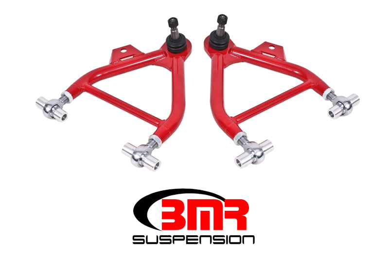 BMR AA039R Fox Mustang Lower A-Arms (Coilover Only) w/ Adj. Rod End and Tall Ball Joint - Red