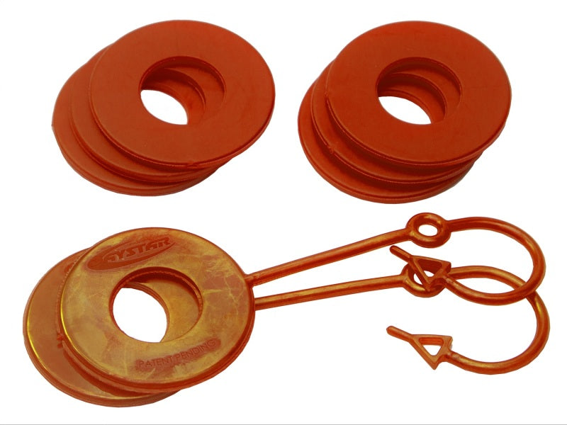 Daystar KU70059AG Orange Locking D Ring fits Isolator Pair w/Washer Kit