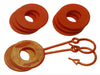 Daystar KU70060AG Orange D Ring fits Isolator w/Lock Washer Kit