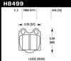 Hawk Performance HB499B.610 Hawk 05-10 fits Lexus SC430 4.3L HPS 5.0 Rear Brake Pads