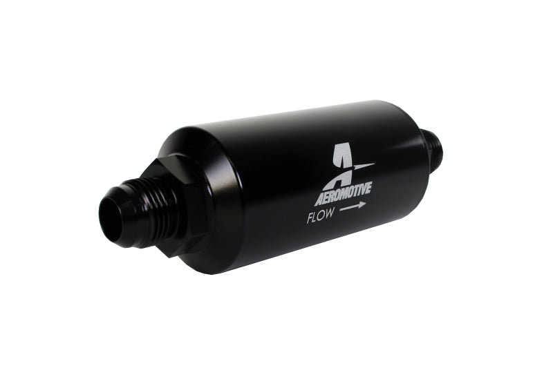 Aeromotive  12387 In-Line Filter - (AN -10 Male) 10 Micron Fabric Element Bright