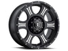 ICON 1020908955MB Shield 20x9 8x180 12mm Offset 5.5in BS 125.2mm Bore Satin Black/Machined Wheel