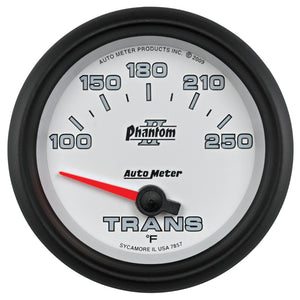 AutoMeter 7857 AutoMeter Gauge Transmission Temp 2-5/8in. 100-250 Deg. F Electric Phantom II