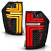 ANZO 21-24 Chevy Suburban/Tahoe Full LED Tail Lights SeqSig Black - Pair