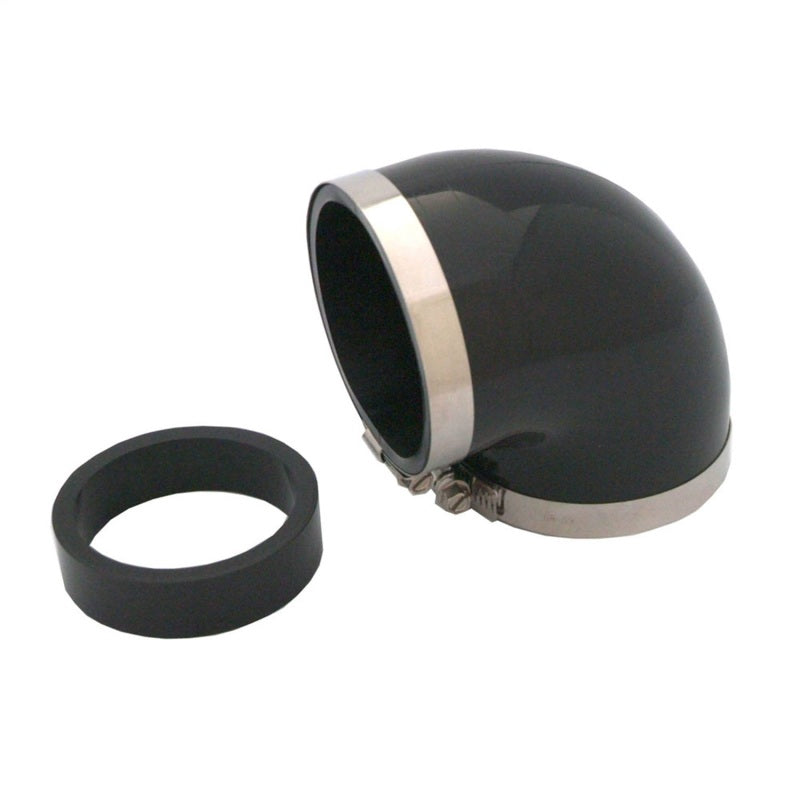 Spectre 8791 Coupler Elbow Reducer 3in. / 90 Degree w/2.5in. Insert (PVC) - Blk