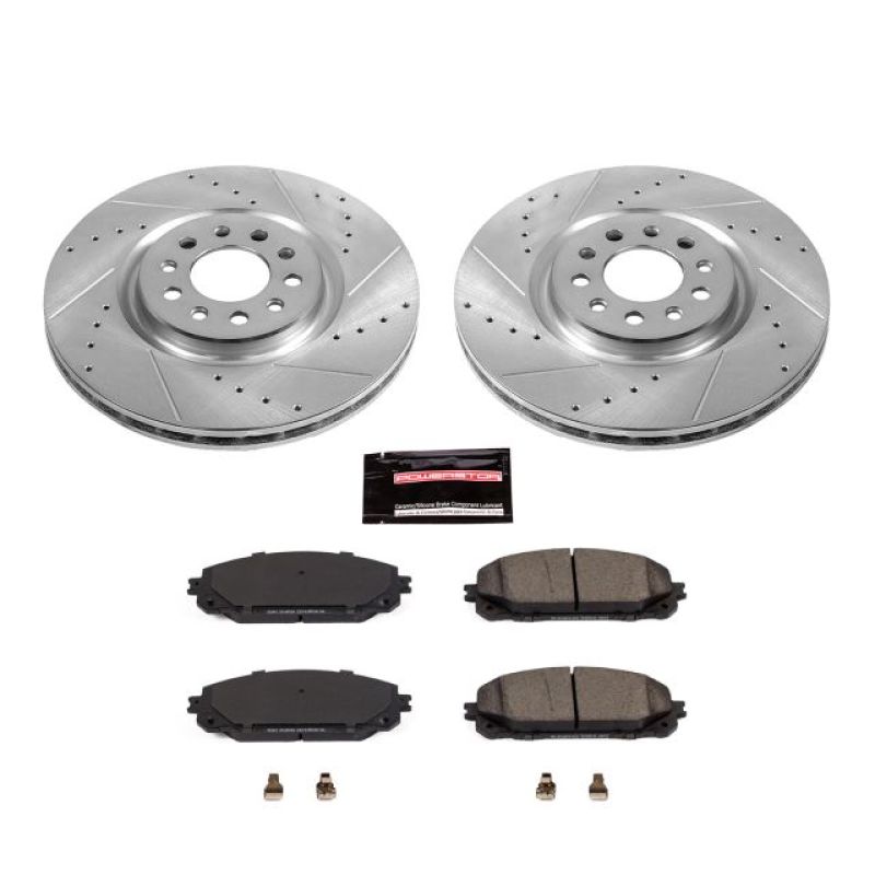 PowerStop K7414 fits Jeep 17-19 Cherokee Front Z23 Evolution Sport Brake Kit