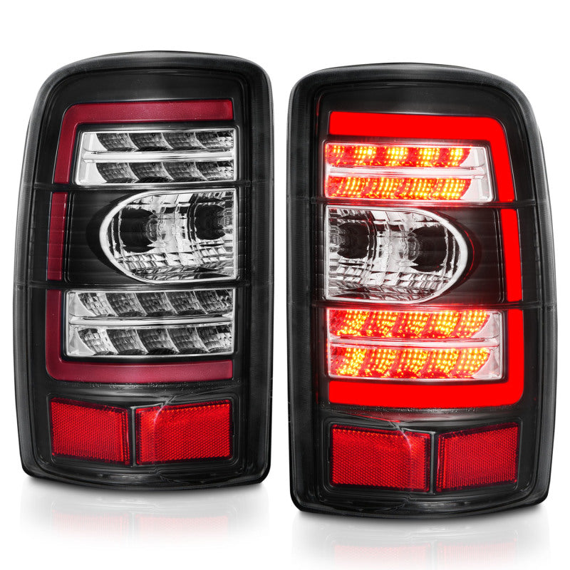 ANZO 311362 2006 fits Chevrolet 00-20 Tahoe LED Tail Lights w/ Clear Lens Black Housing