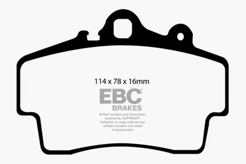 EBC DP21207 Brakes Greenstuff 2000 Series Sport Pads