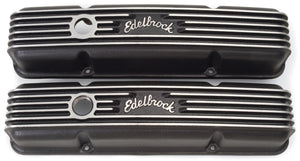 Edelbrock 41443 Valve Cover Classic Series fits Chevrolet 1959-1986 262-400 CI V8 Black