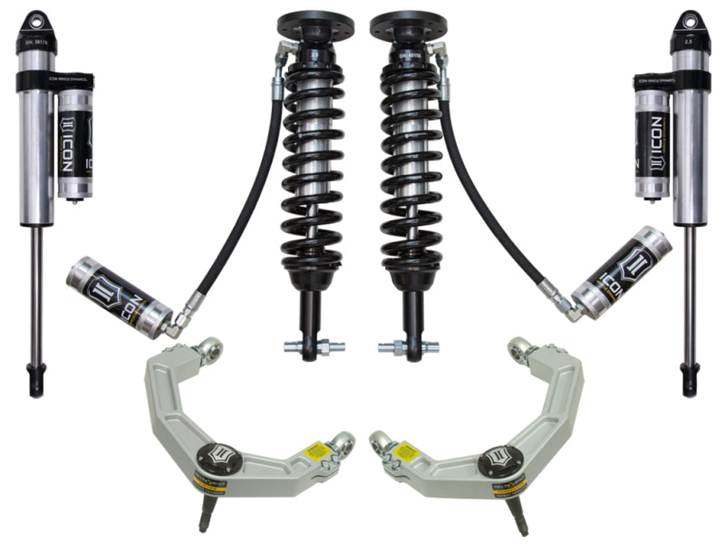 ICON K93084 2015+ fits Ford F-150 4WD 2-2.63in Stage 4 Suspension System w/Billet Uca