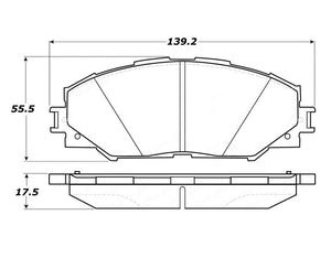 Stoptech 308.121 Street Touring 10 Lexus HS 250h / 09 Pontiac Vibe 1.8L Front Pads